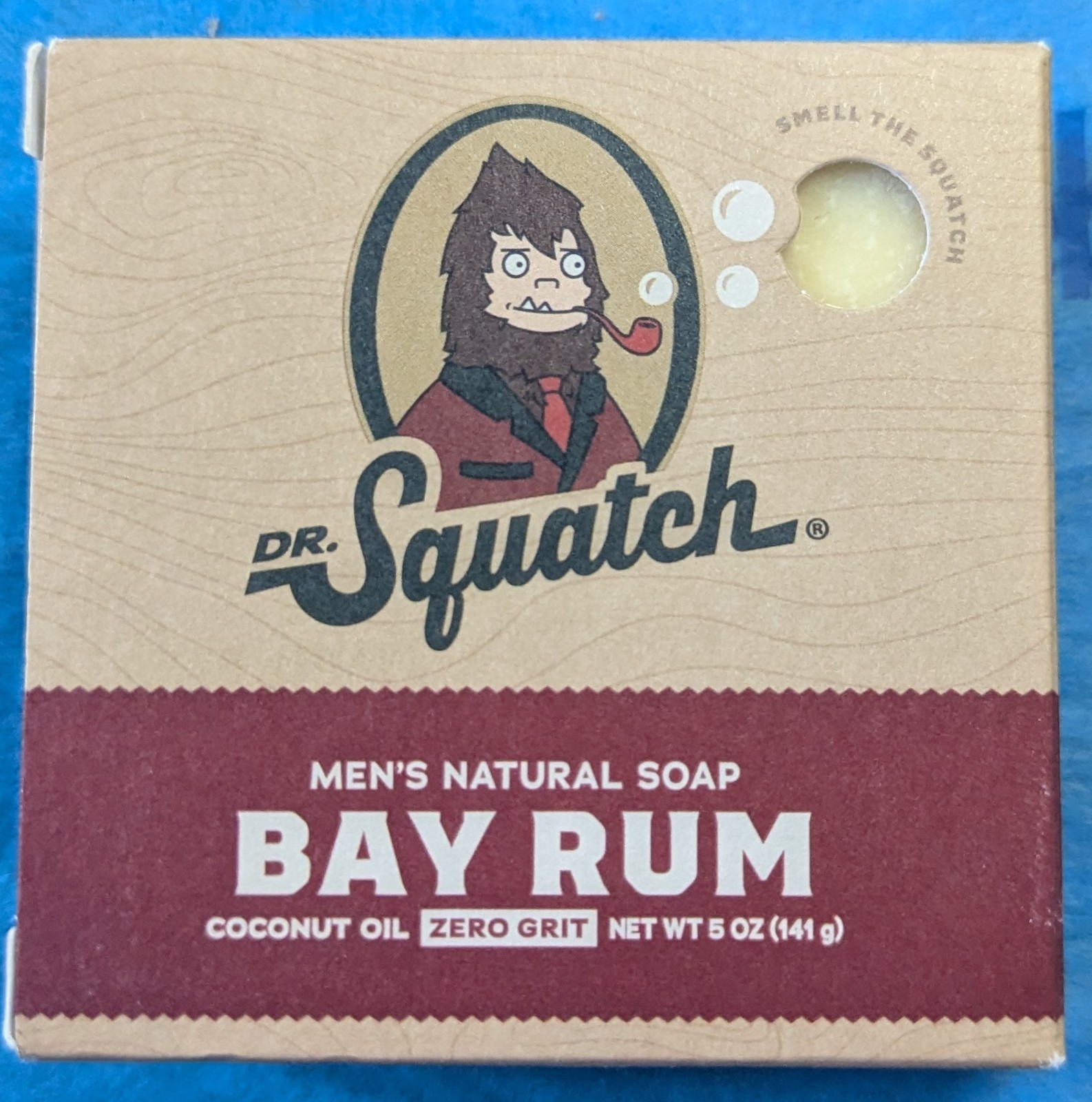 Dr Squatch Men’s Natural Soap Bay Rum Coconut Oil Zero Grit 5 Oz 141 G New