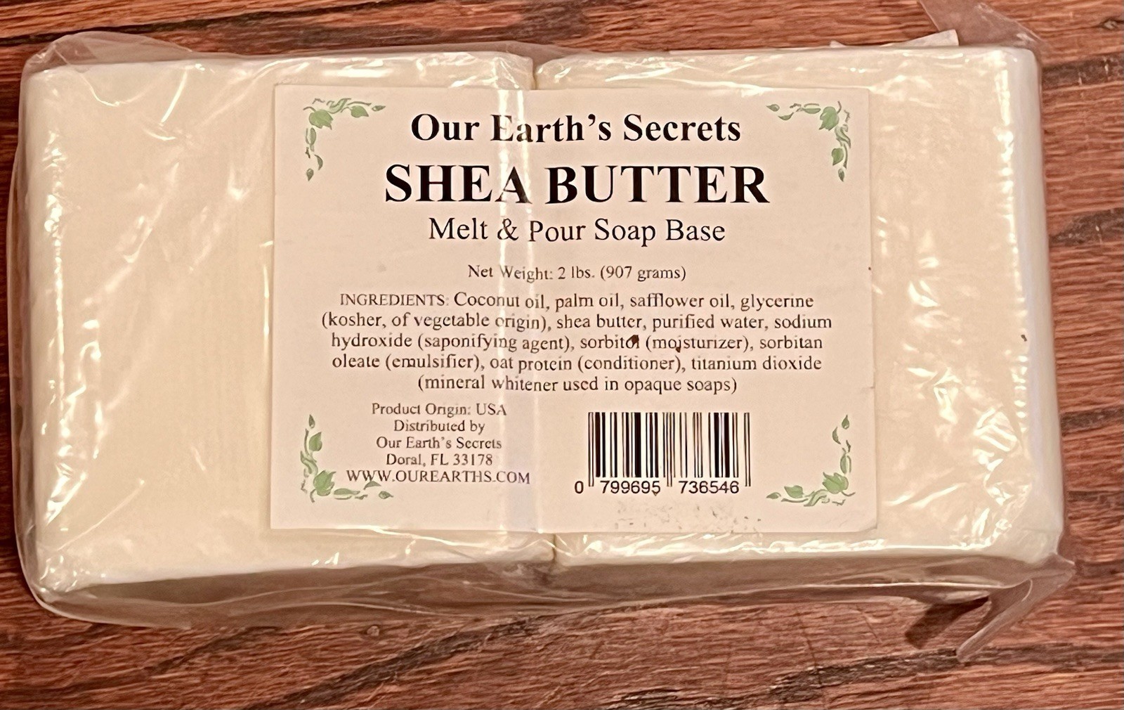 Our Earth’s Secrets Shea Butter ~ Melt & Pour Soap Base~ 2LB
