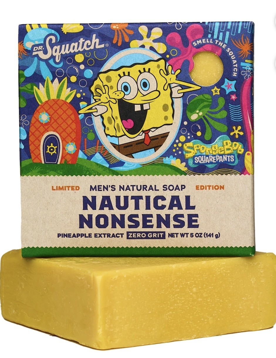 3 PACK Dr Squatch SpongeBob Limited Edition Nautical Nonsense!! 🍍
