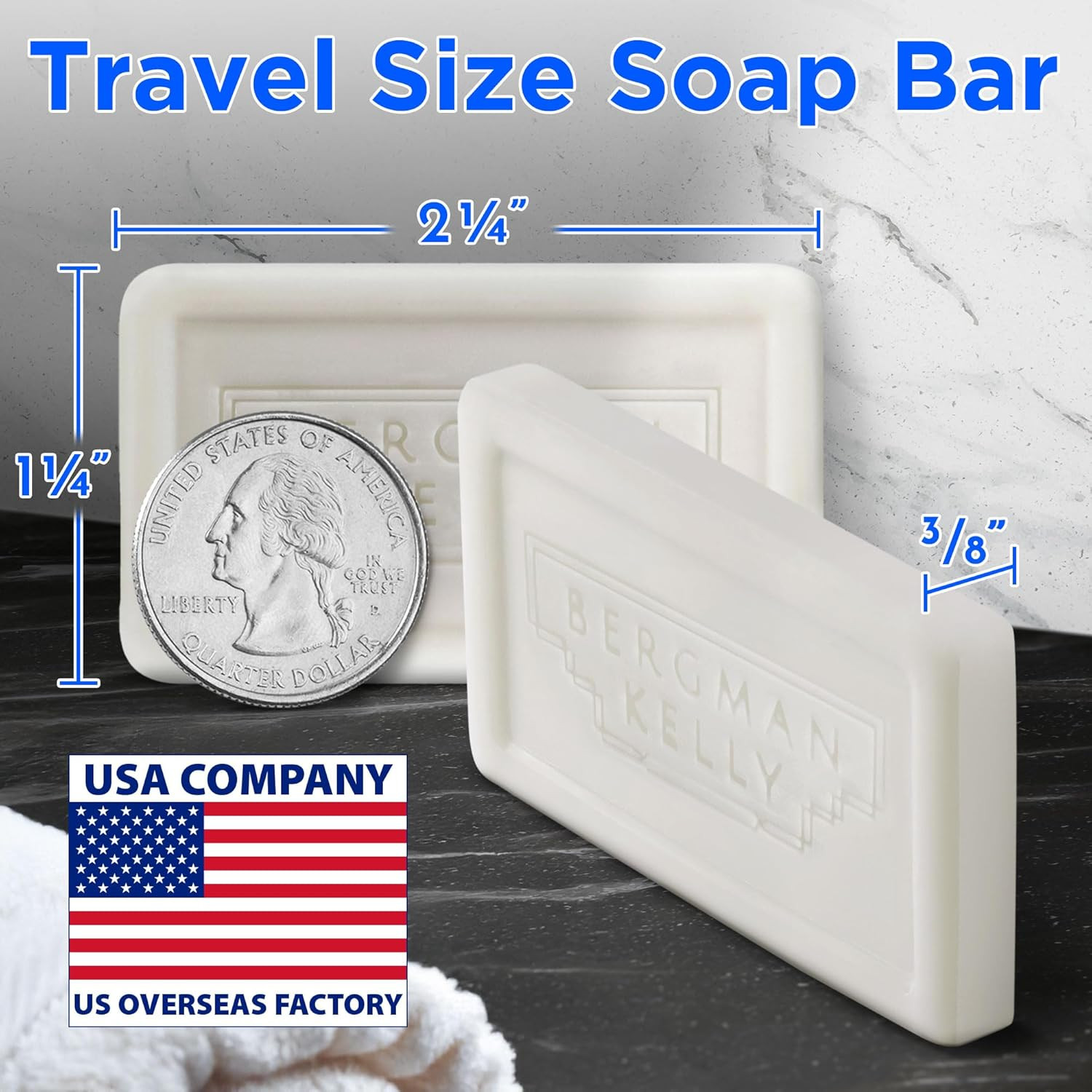 – Hotel Soap Bars – White Tea, 0.5 Oz, 100 PK – Travel Size Luxury Bulk Amenitie
