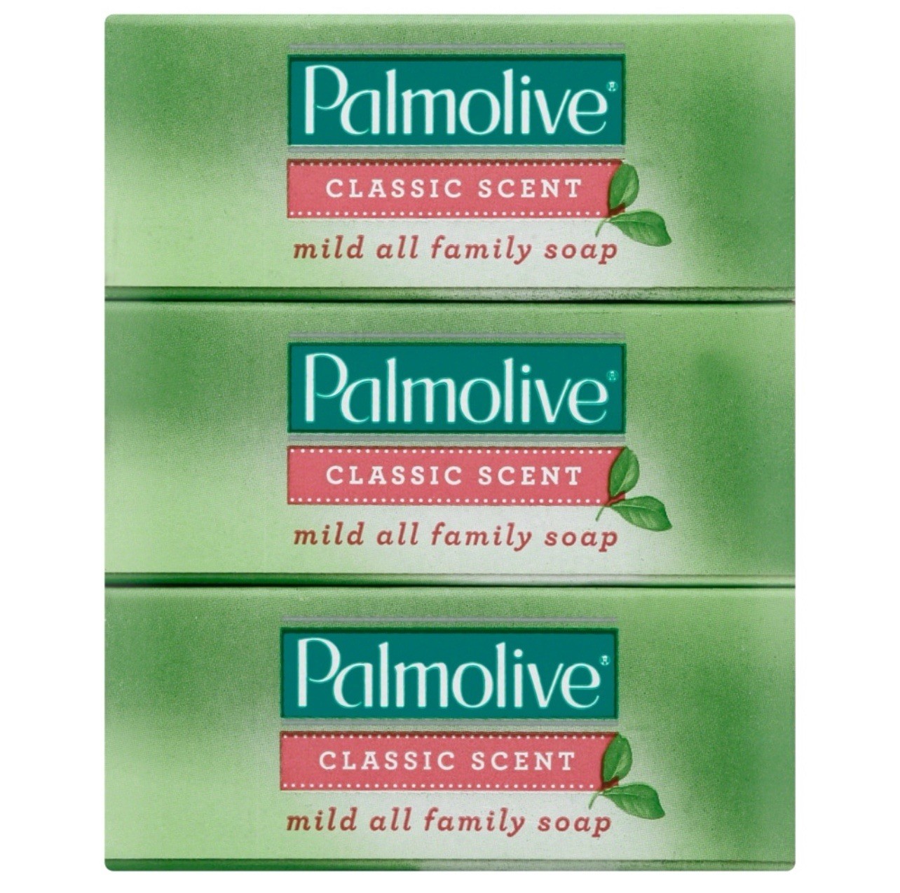Palmolive Classic Scent Mild Soap Bar 6 Bars Unisex Body Hands Regular Green