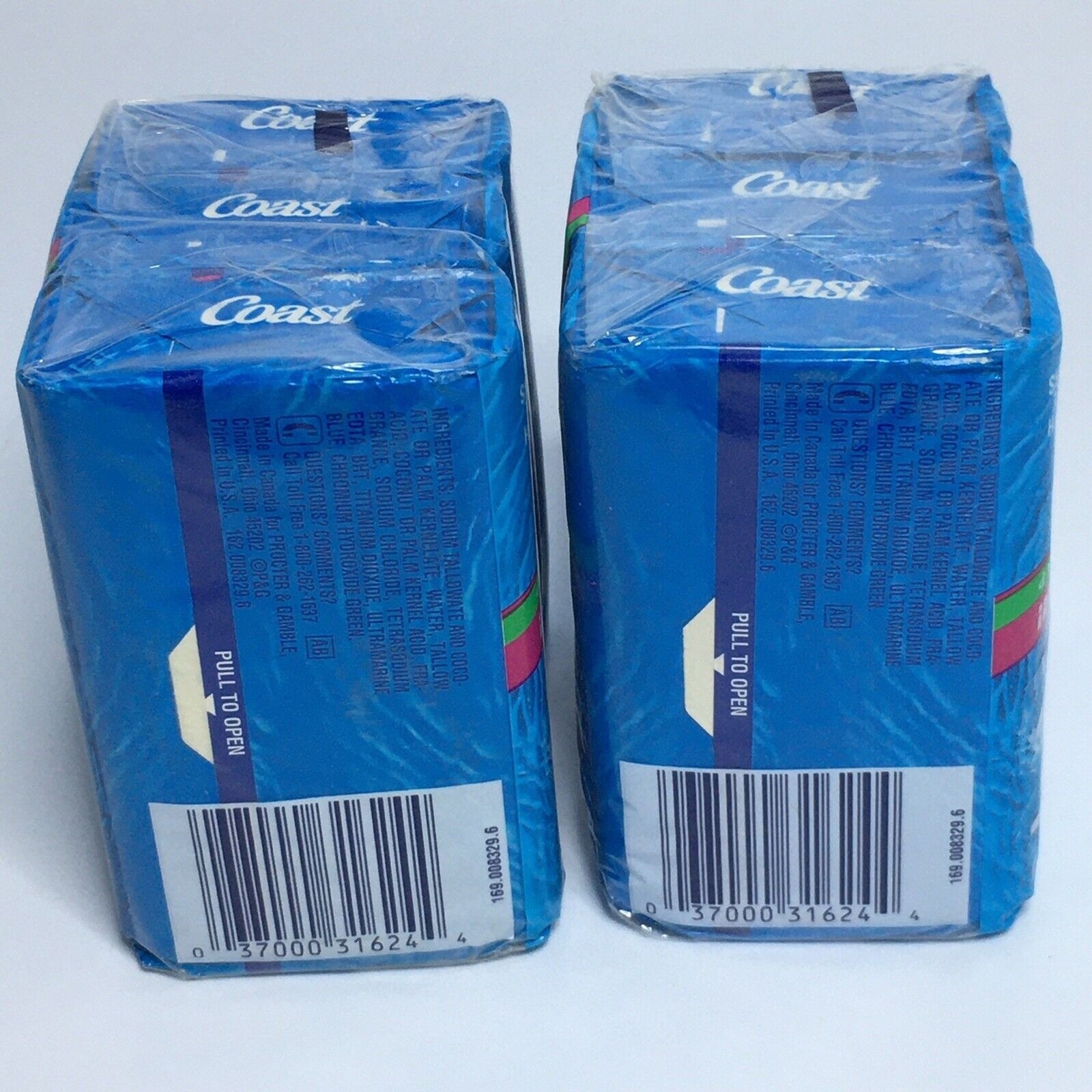 Coast Bar Soap 3 Bars 5oz each Lot of 2 Packs Original Scent Vintage New Sealed