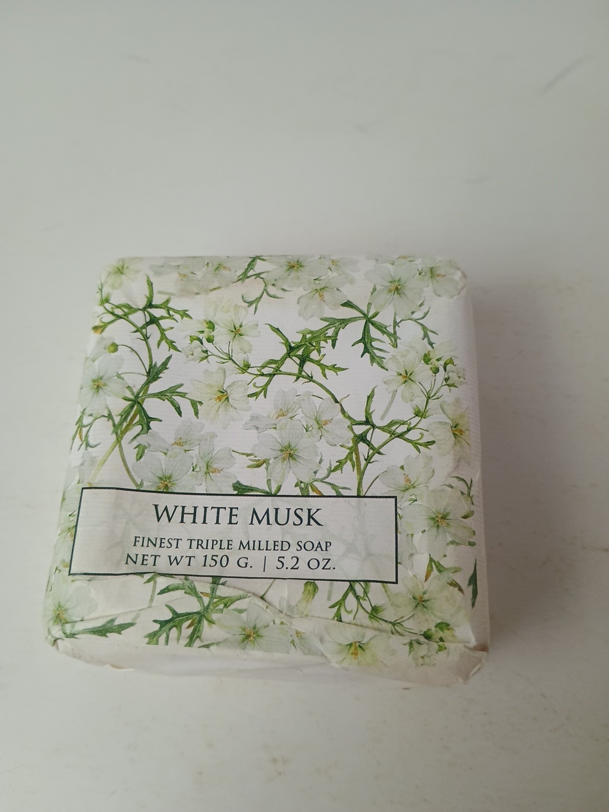 Hopificio White Musk Finest Triple Milled Bar Soap 5.2 oz New Italy New Savon
