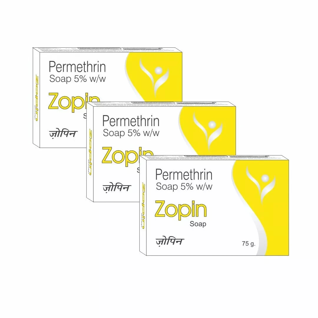 Zopin Permethrin Germ Protection Soap For All Skin Type For Men pack-3