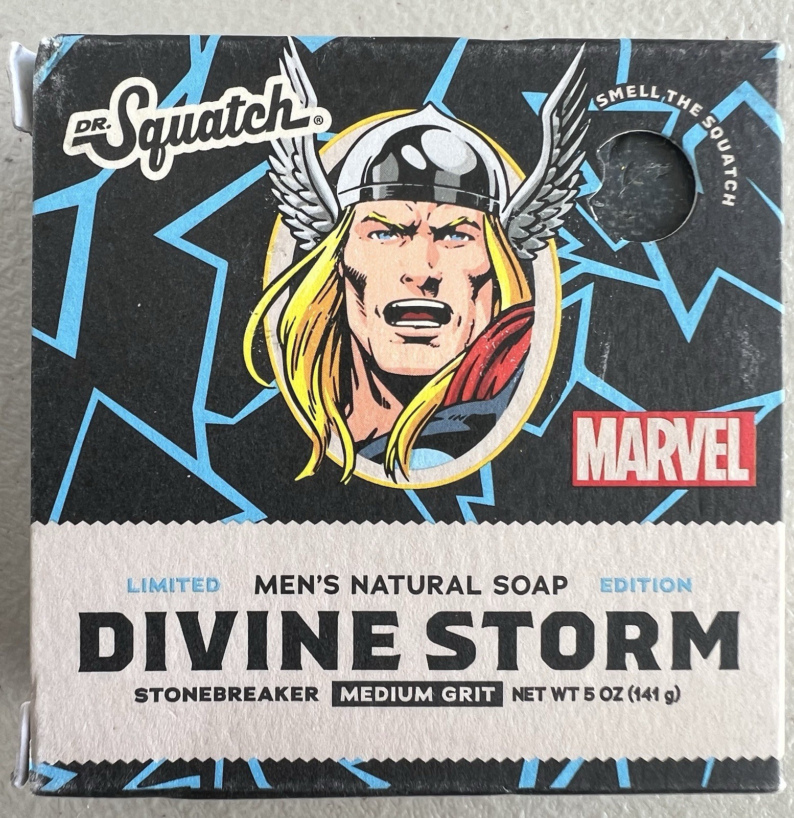 Dr. Squatch Divine Storm Thor Limited Edition Natural Soap Marvel Avengers