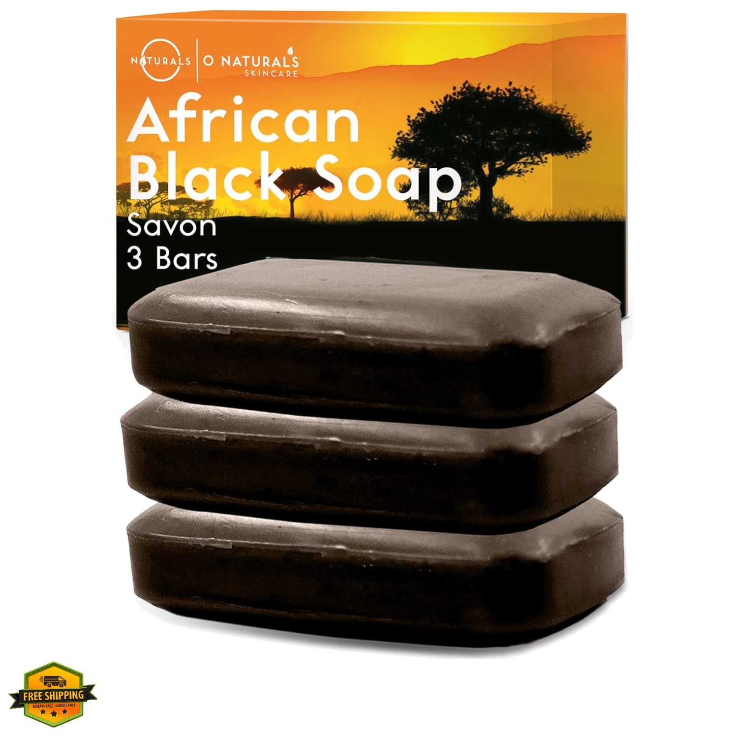 3-Pack Organic Soap Bar 4oz each Set – 100% Cold Process Body Wash Scented …