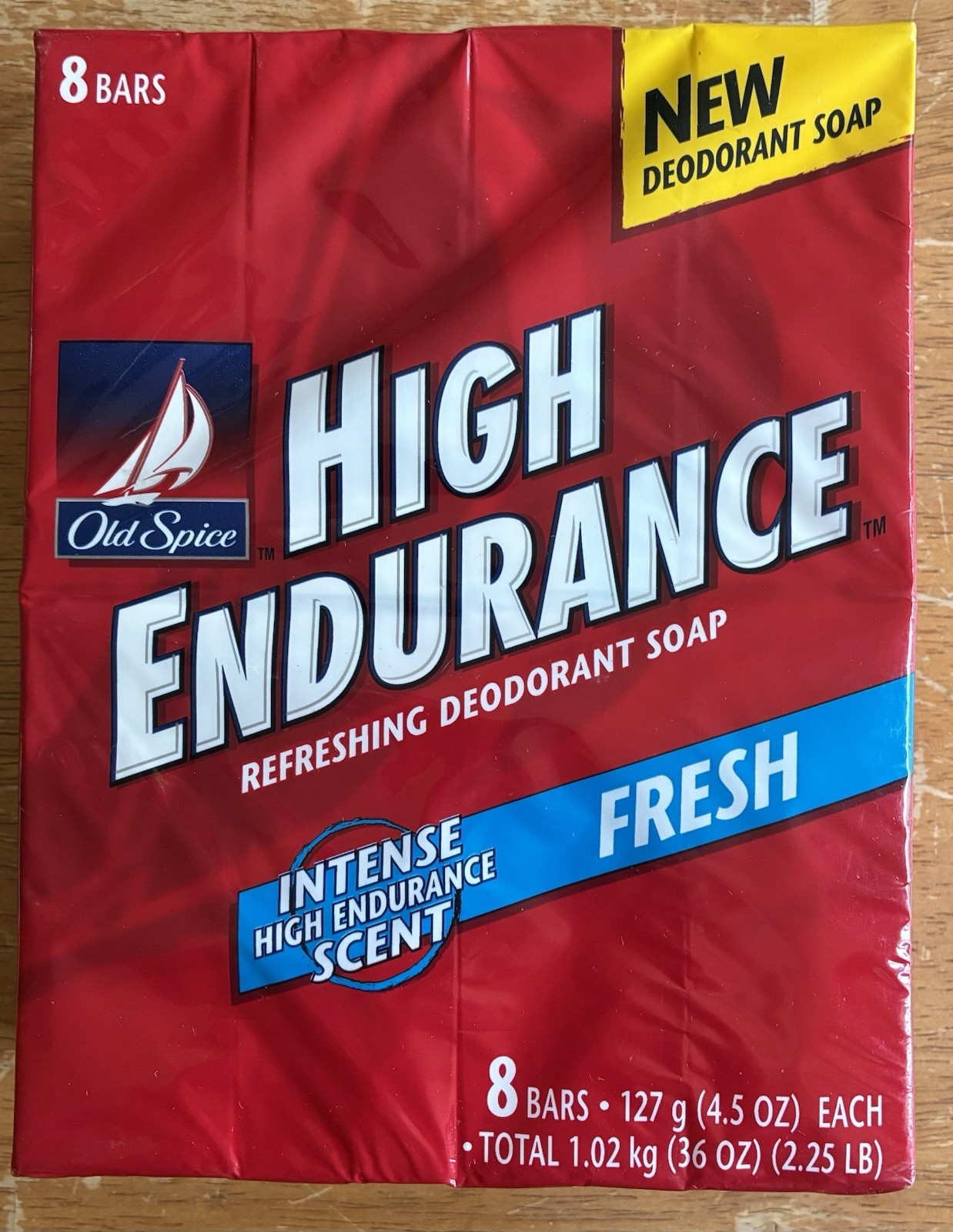 Old Spice Intense High Endurance Fresh Scent 8 Bars of Soap 4.5 oz Each Original