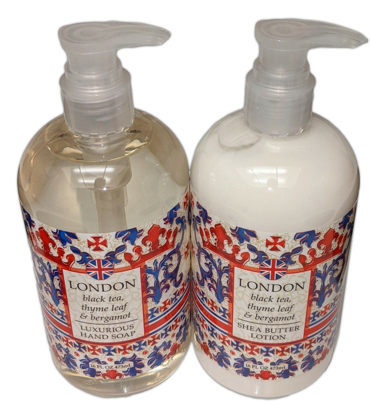 Greenwich Bay DESTINATION LONDON Shea Butter Hand Soap & Lotion Set, 16oz. Each
