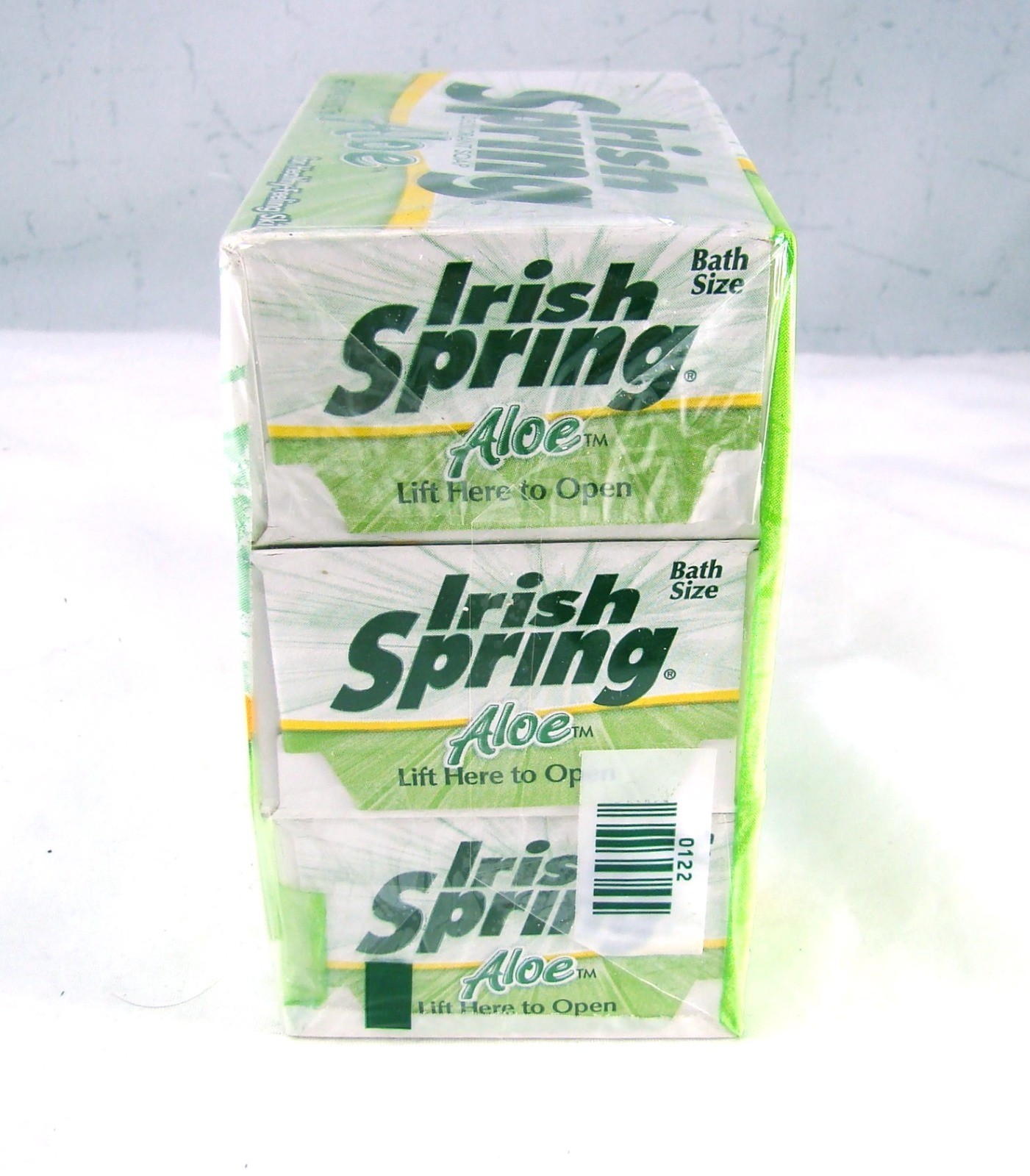 Colgate Palmolive IRISH SPRING ALOE 3 Pack Soap Bars 4 1/2 oz @ NIB Vintage