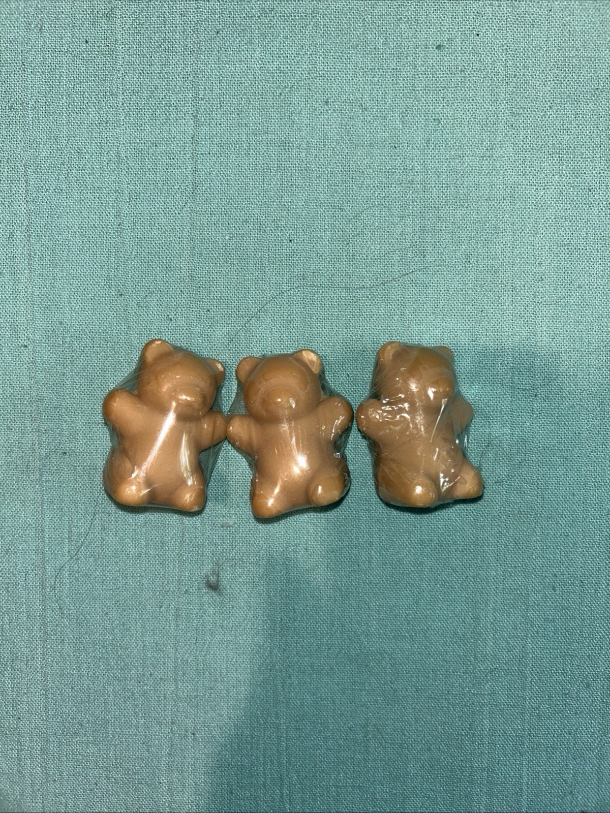 Three Little Bear Soaps From Yellow Stone Souvenir ~1 Inch Tall