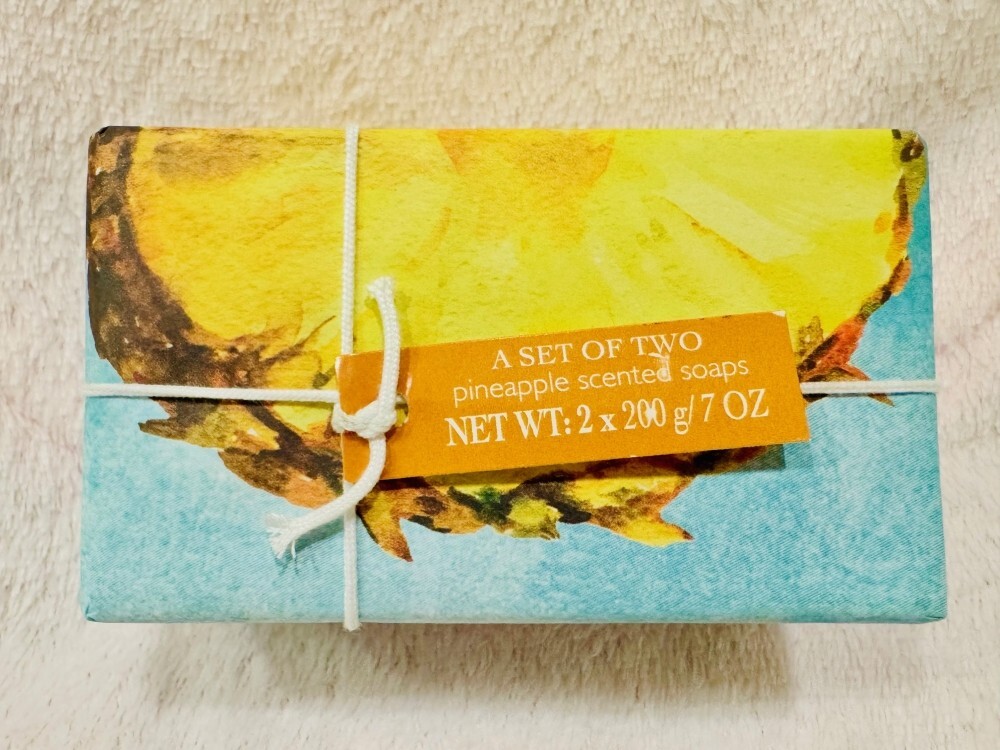 CASTELBEL LTD EDS Pineapple – Scented Soap Bar Set (2x 7oz) Made in Portugal