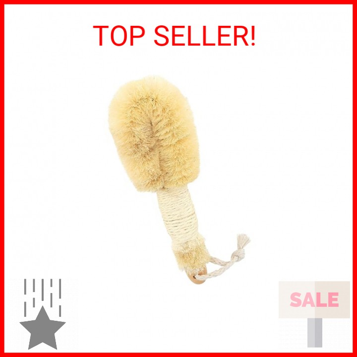 Sisal Bath Brush for Shower – 9 in – Traditional Japanese-Style Loofah Brush for