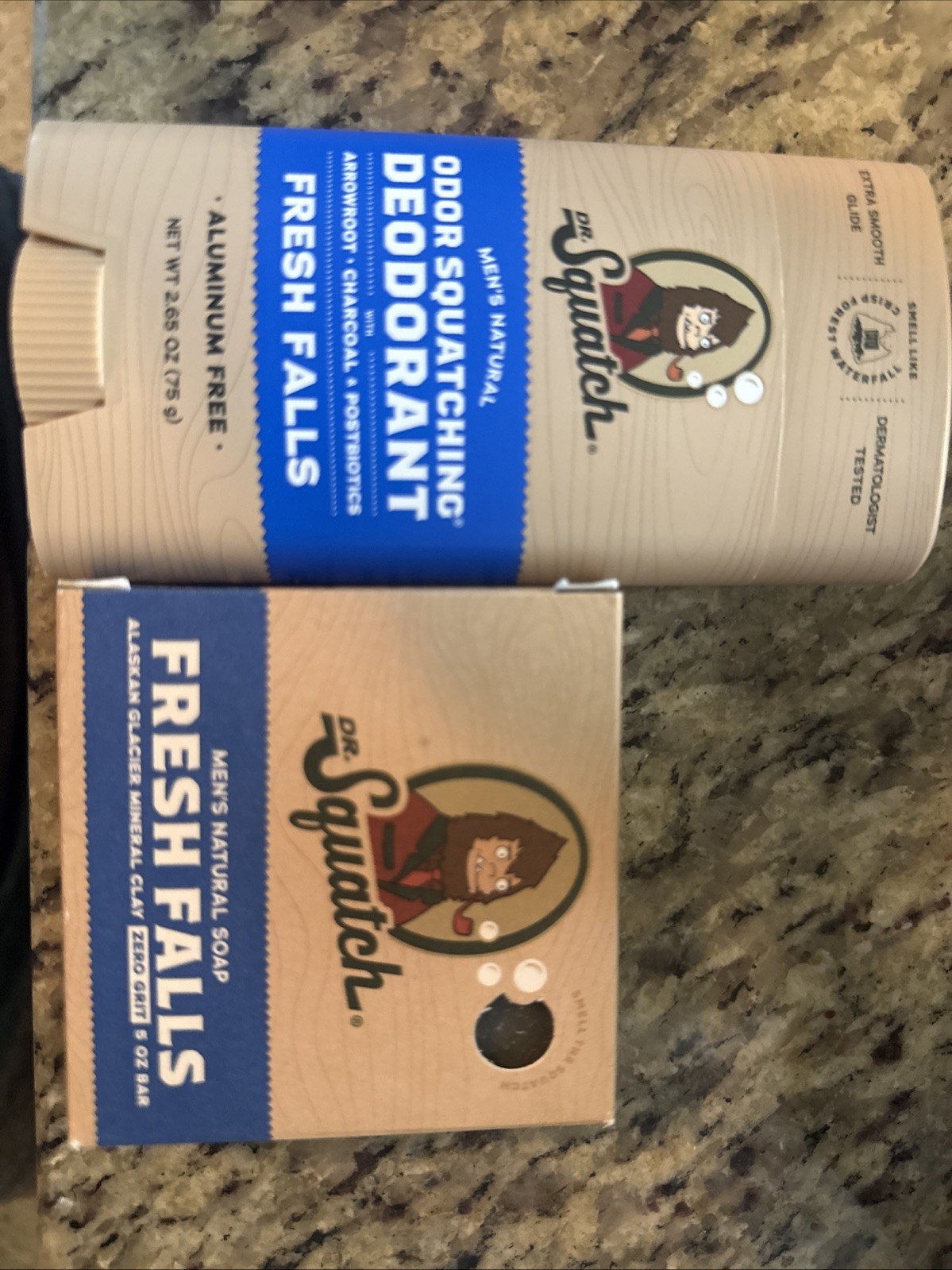 Dr. Squatch Fresh Falls Bundle 5oz Soap & 2.65oz Deodorant All Natural BRAND NEW