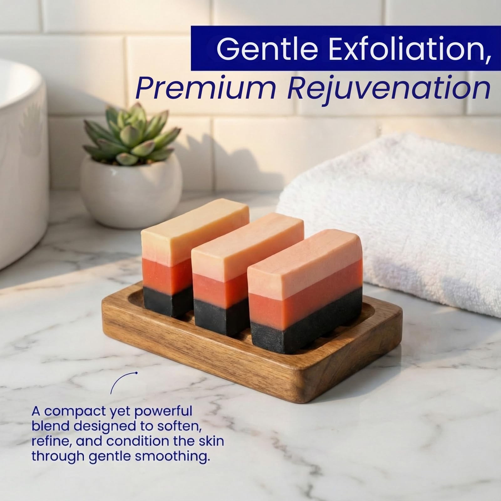 3 Bars Premium Maximum Whitening/Peeling Soap w/Glutathione,Arbutin,& Kojic Acid