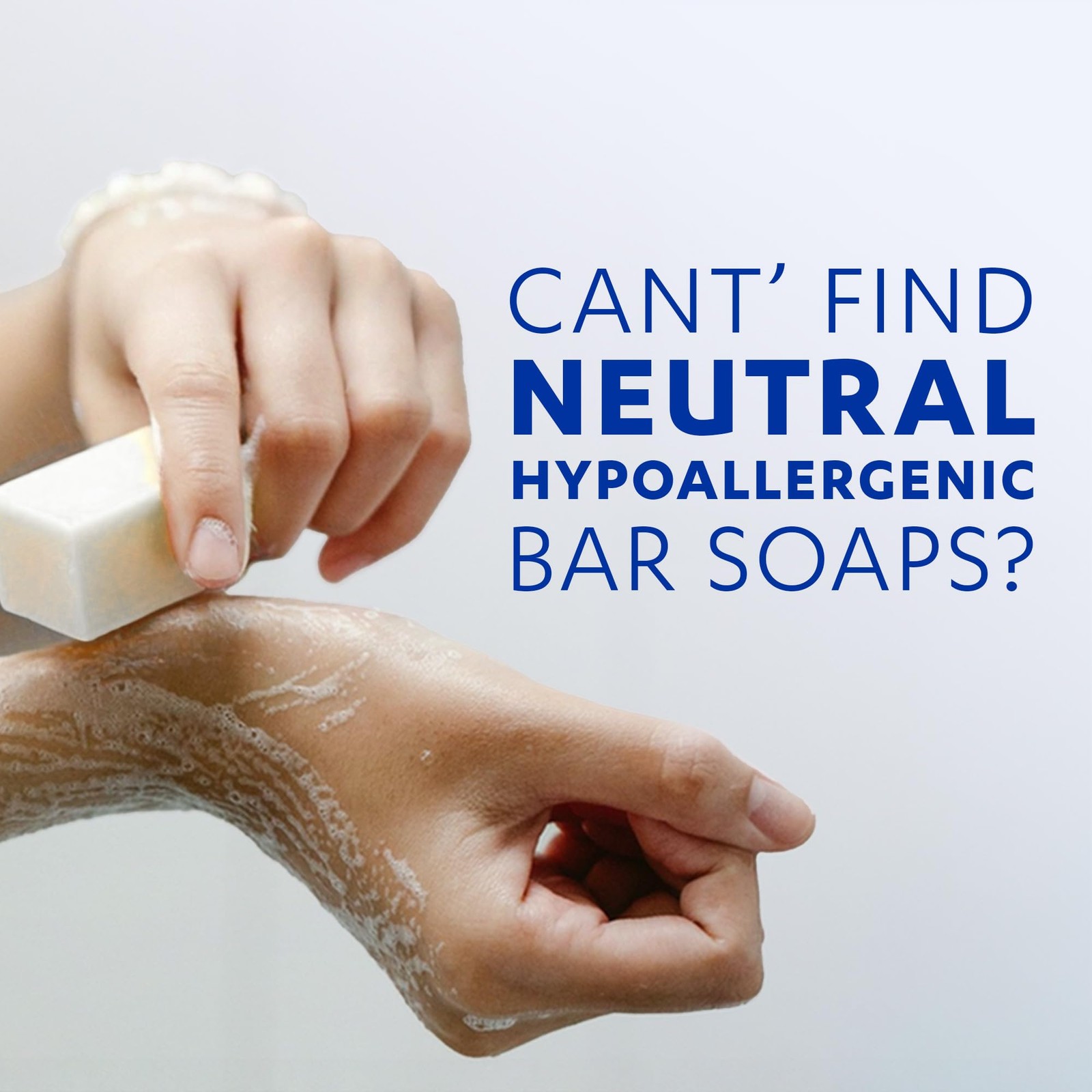 Grisi Neutral Hypoallergenic Bar Soap – 6 Count (Pack of 1), White