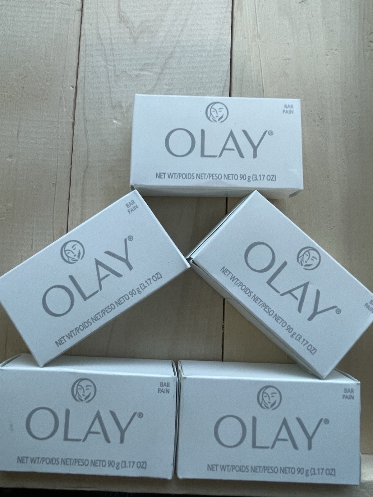 5 Vintage Olay Plain Soap Bars 3.17 oz 92g P&G Discontinued Unopened