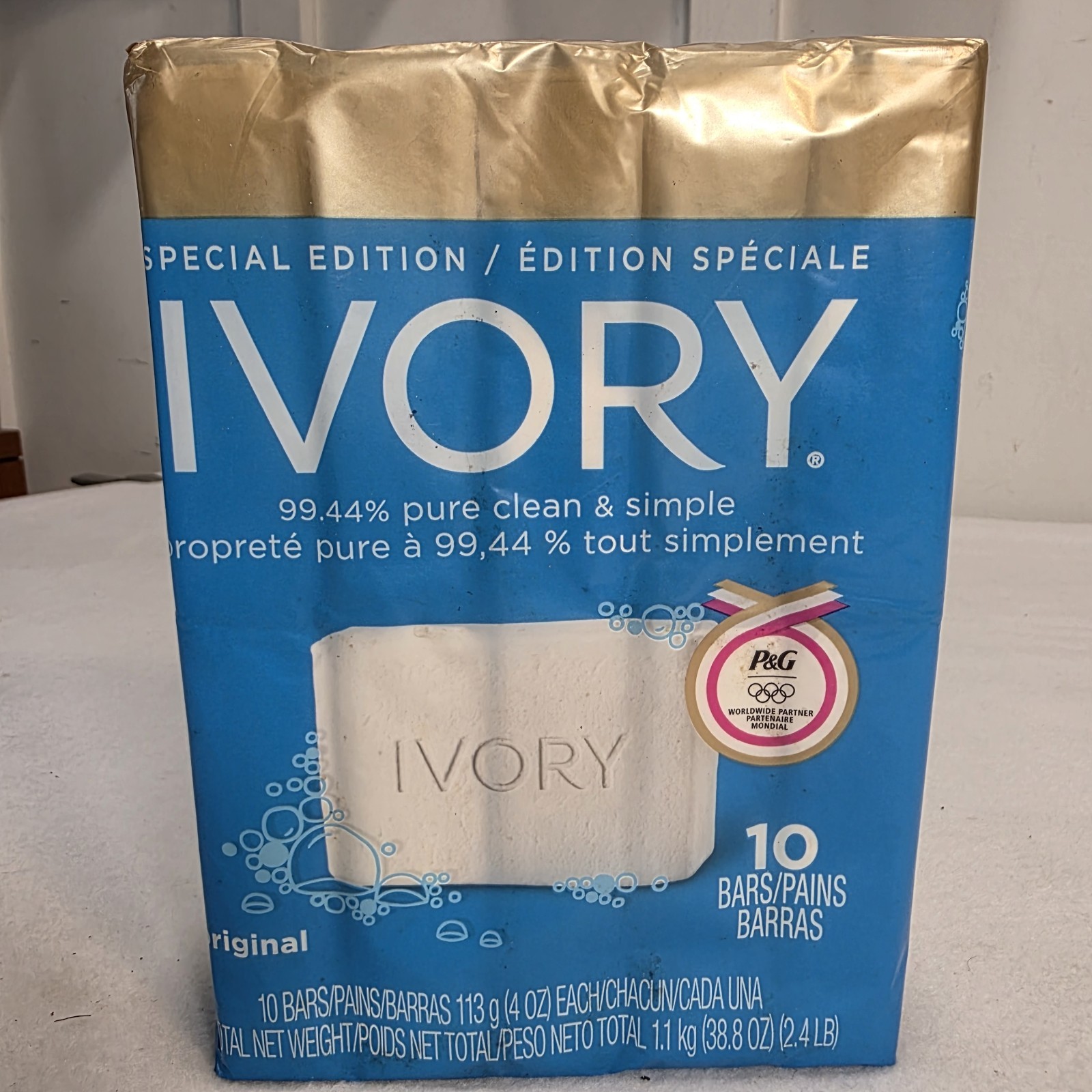 Original Ivory Bar 10 Soap 99.44% Pure Clean & Simple Special Edition