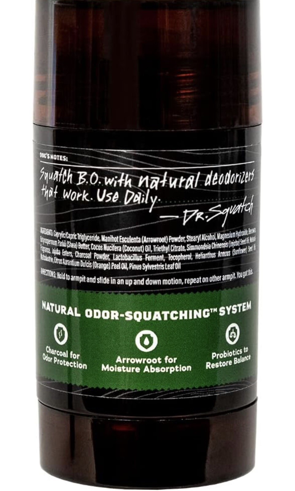 Dr. Squatch Deodorant – Pine Tar Men’s Natural Deodorant 2.65 Oz Aluminum Free