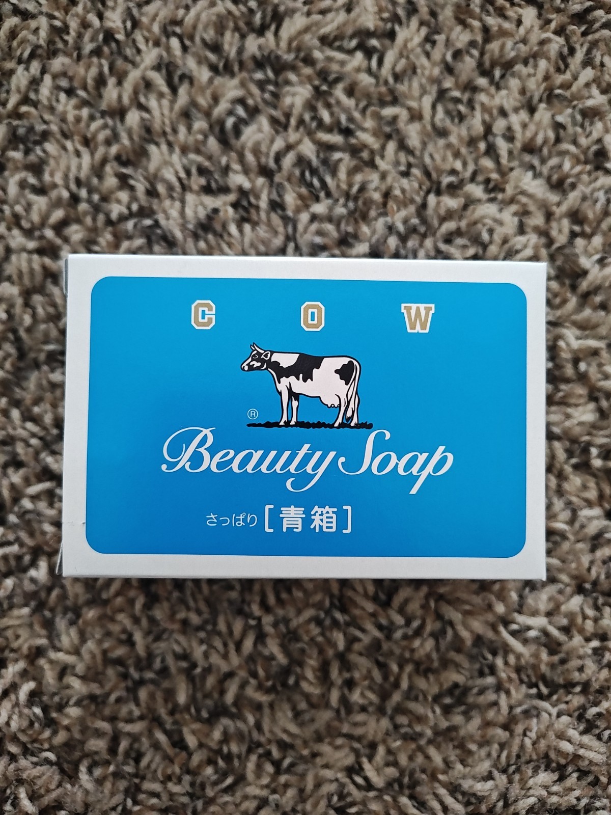 Cow Brand Beauty Bar Soap Blue refreshing smooth rich skin made in Japan