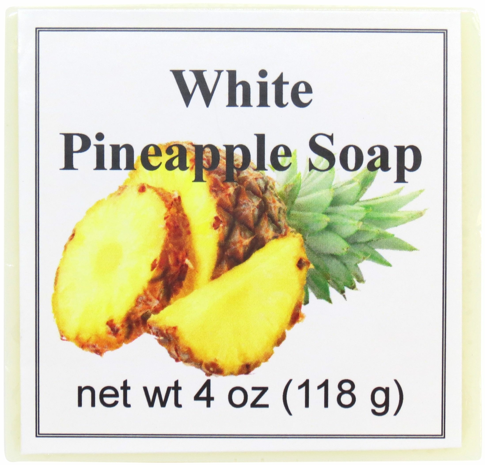 White Pineapple Glycerin Soap by Eclectic Lady, 4 oz Bar