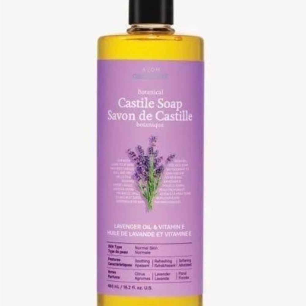 NIB Avon Botanical Castile Soap – Lavender Oil & Vitamin E 16.2 fl. oz.