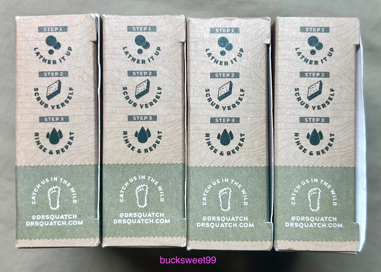 Dr. Squatch Men’s Natural Bar Soap BIRCHWOOD BREEZE – 5 oz each – 4 BARS