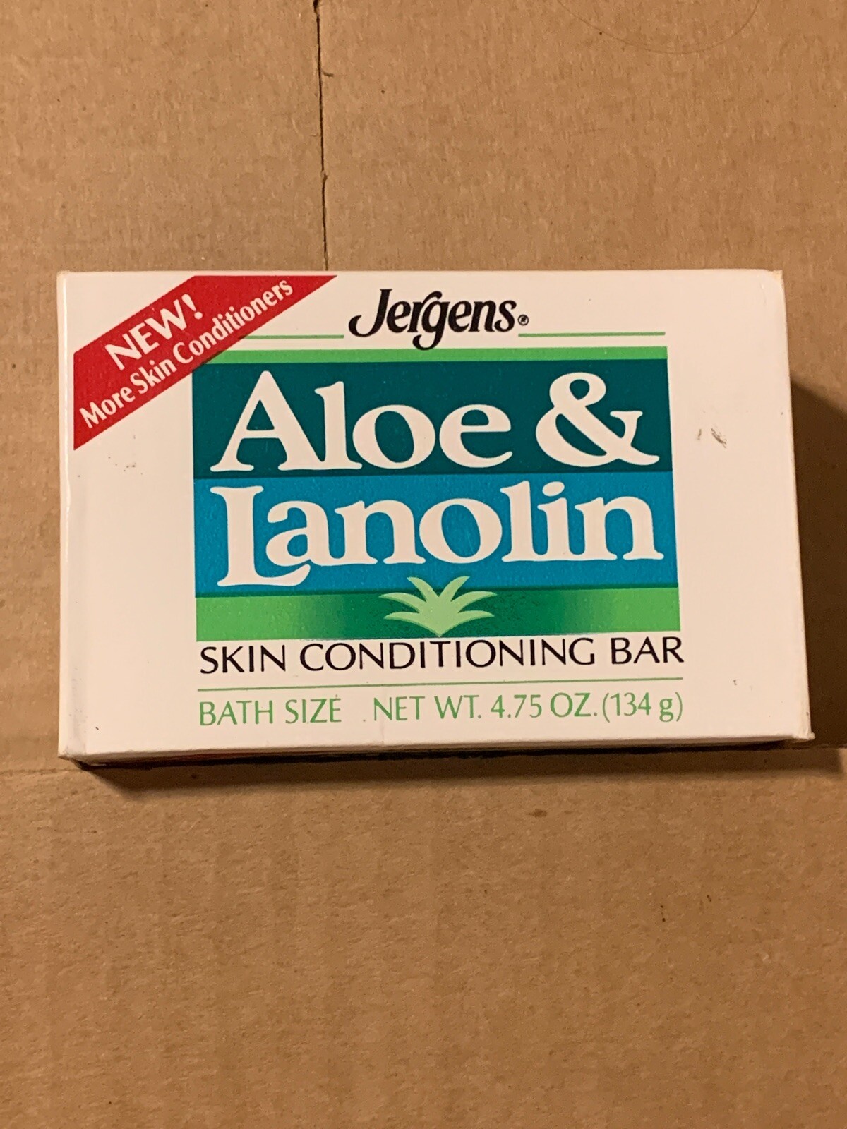VTG NOS NEW 1986 Jergens Aloe & Lanolin Soap Bar ~ 4.75oz DISCONTINUED HTF