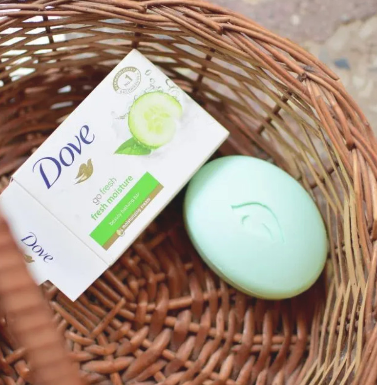 Dove Skin Care Beauty Bar Cucumber and Green Tea, Bar Soap, 3.75oz Go Fresh X2