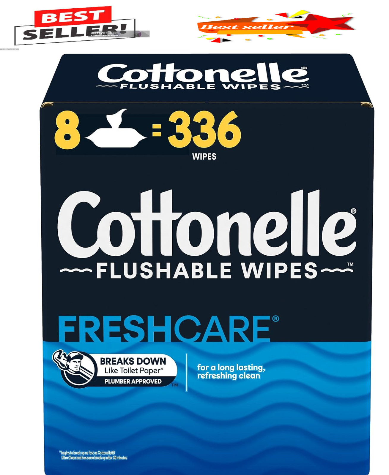 Cottonelle Fresh Care Flushable Wet Wipes 42 Wipes per Pack 336 Total