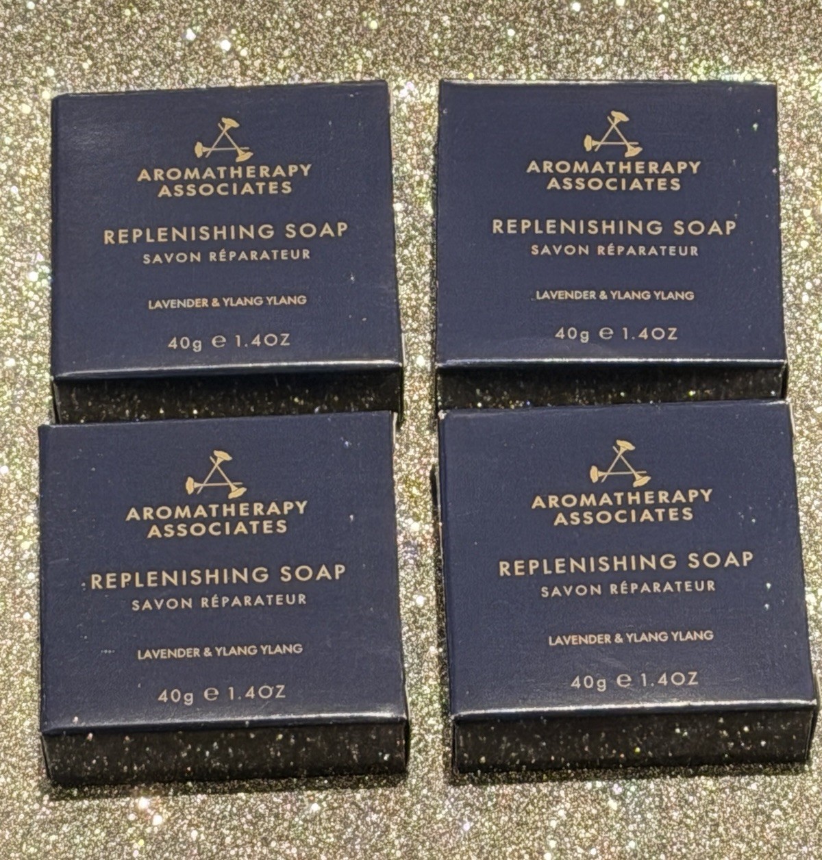 ( 4 ) Aromatherapy Associates Replenishing Soap – Travel Size 1.4oz Each NIB