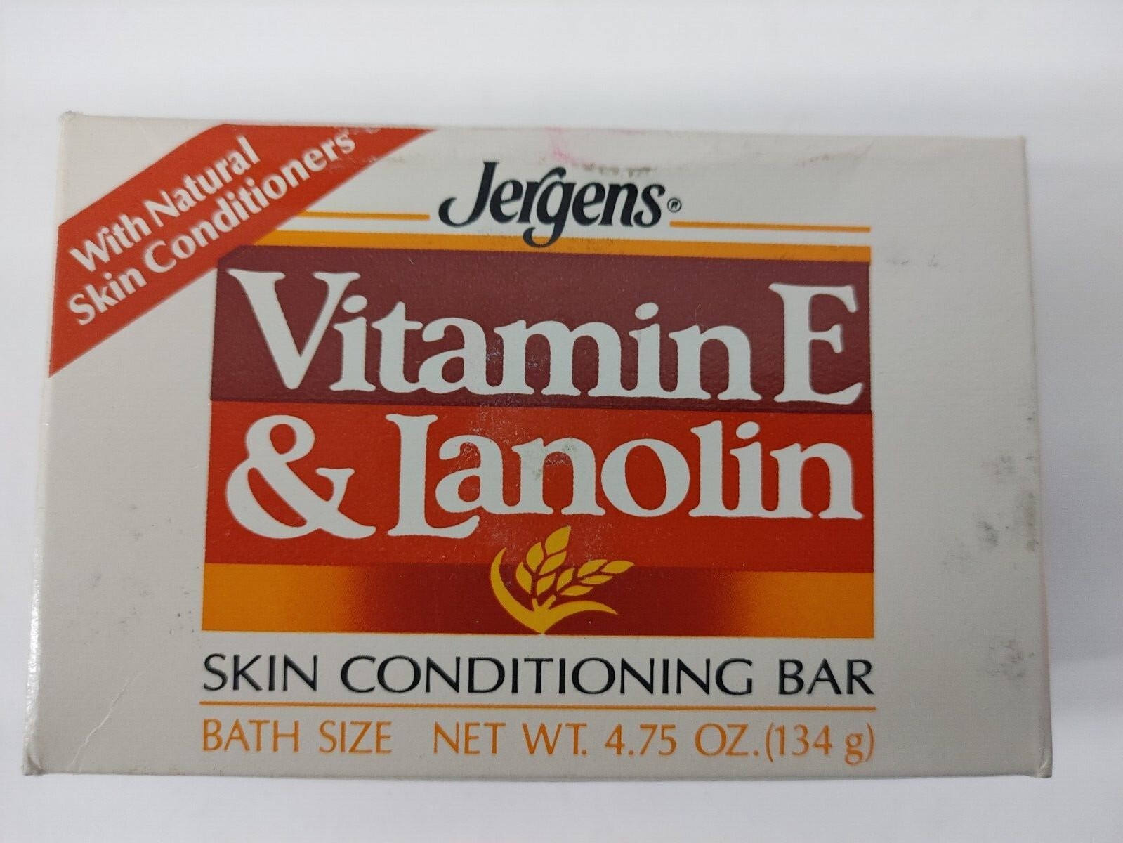 Jergens’  Aloe & Lanolin Skin Conditioning Bar Soap 4.75 Oz 1987 (SEALED)