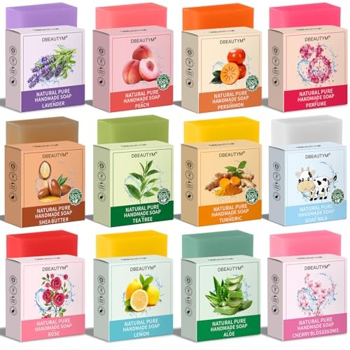 12 Pack Bar Soap Gifts,Mother Day Gift Bulk,Stocking Stuffers for Teen