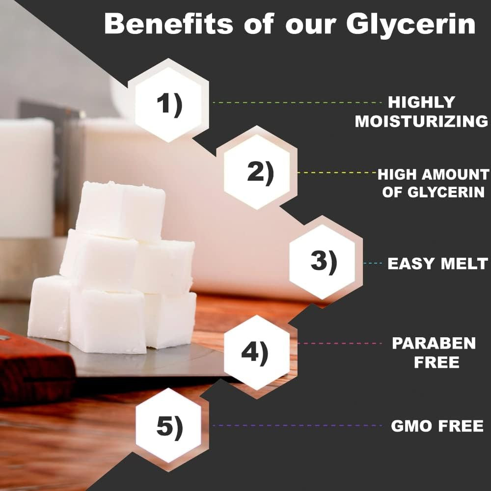 White Soap Base – Moisturizing Melt and Pour Glycerin Soap Base for Crafting and