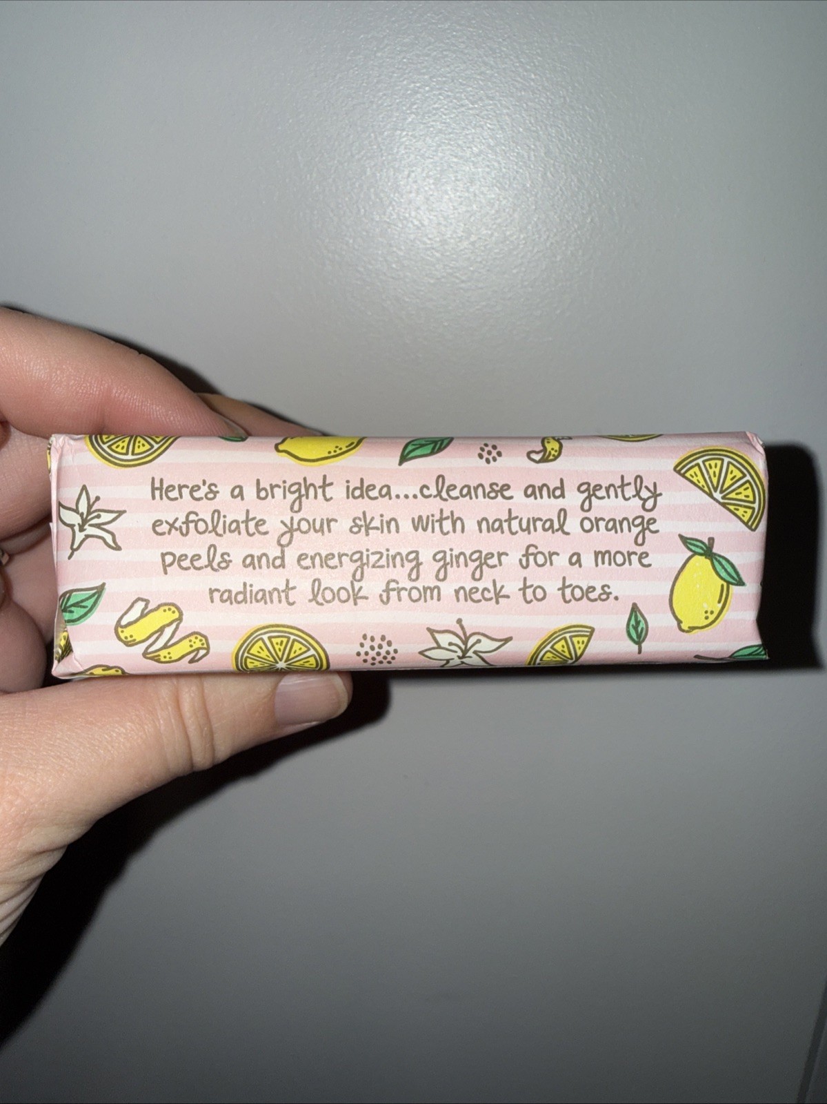 Perfectly Posh ZEST FRIEND Big Bath Bar Soap *SEALED* Citrus Ginger New
