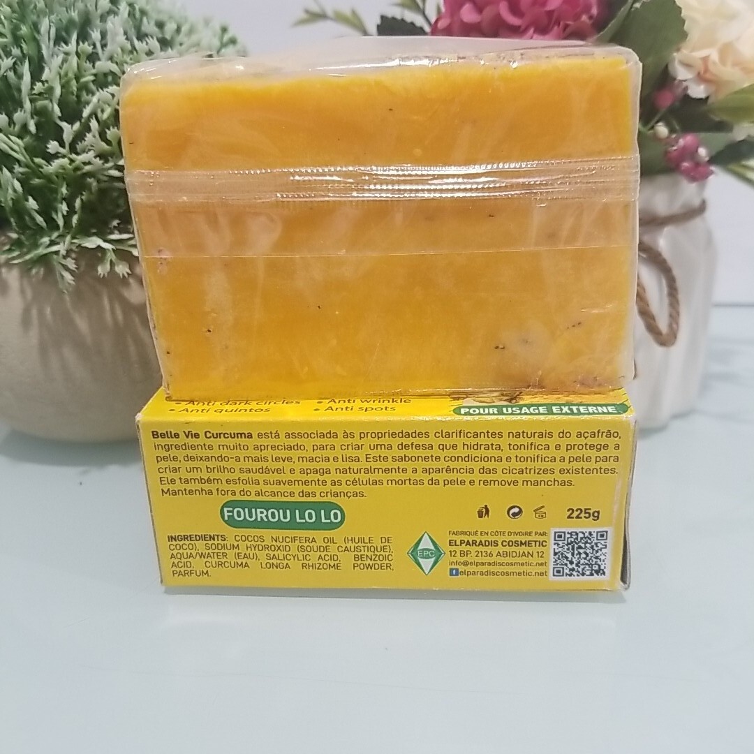 Belle Vie Rich Turmeric Soap. Curcuma Extract 225g