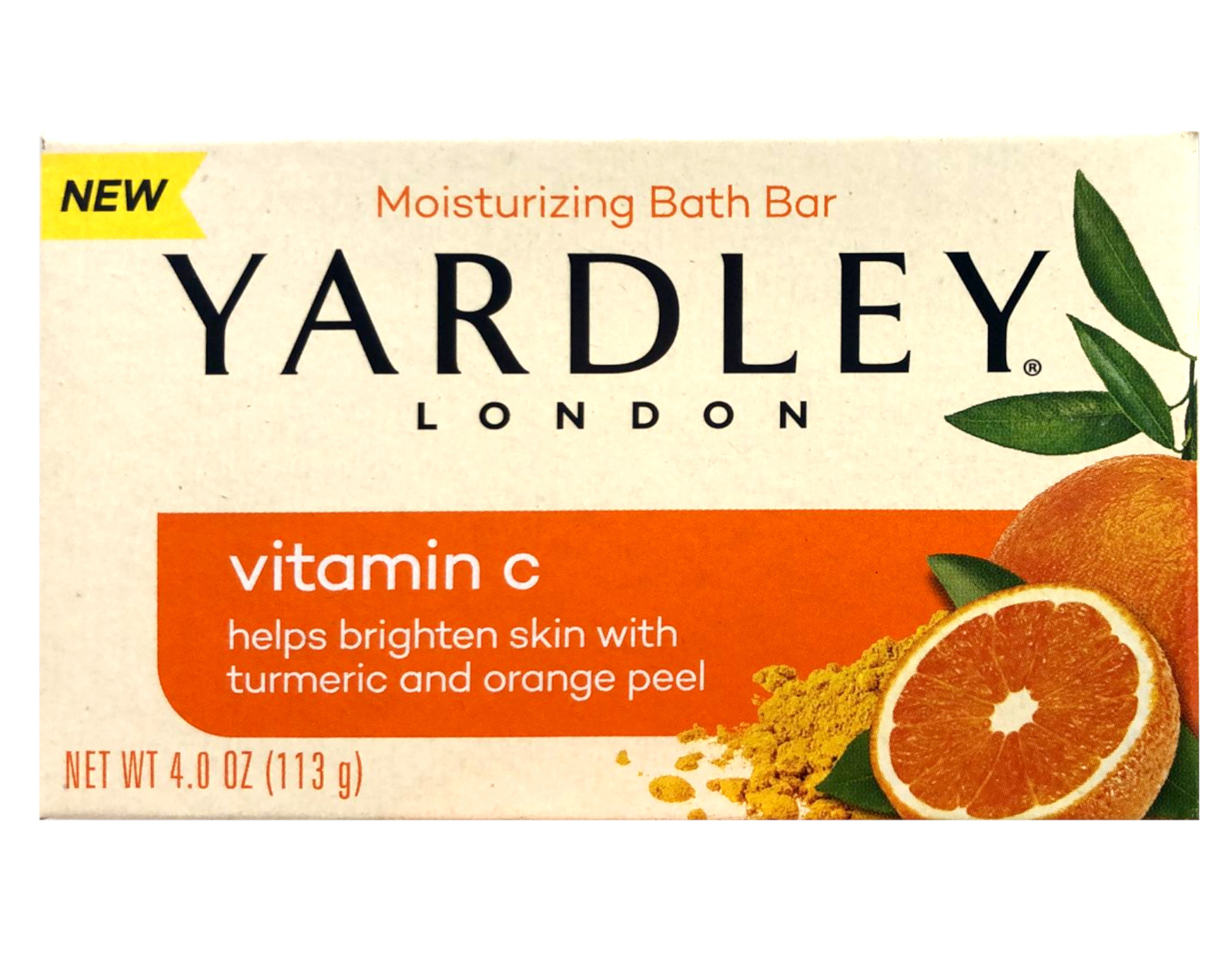 Yardley London Vitamin C Turmeric & Orange Peel Moisturizing Bath Bar Pack of 6