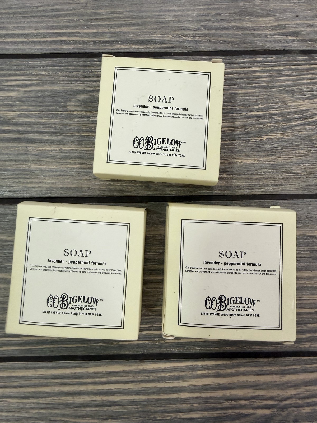 C.O. Bigelow Lavender Peppermint Soap Bar Set – Calming & Soothing Formula
