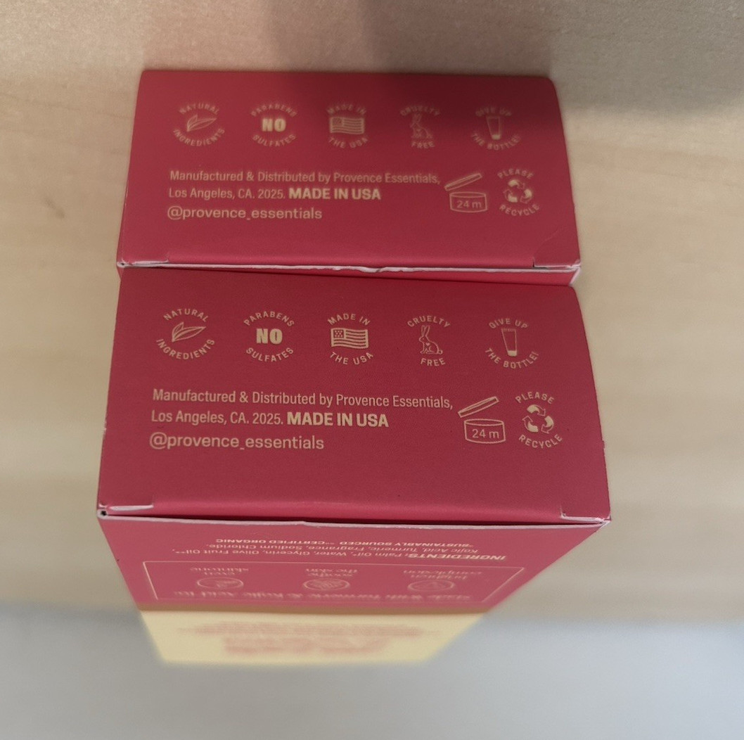 2 Of Provence Essentials ~ The Brightening Bar with Kojic Acid & Turmeric 10os