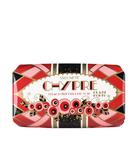 Claus Porto Chypre Cedar Poinettia Bath Soap 5.3 oz