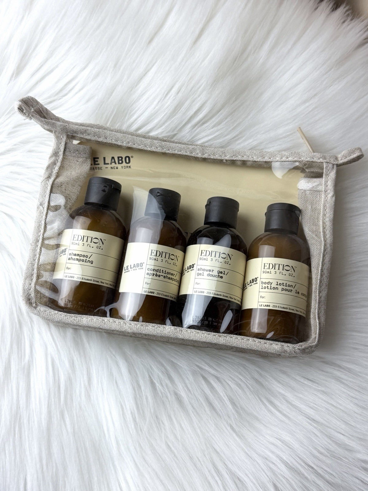 Le Labo Édition Travel Gift Set 4 x 90ml Bottles 3oz Each Black Tea Fragrance