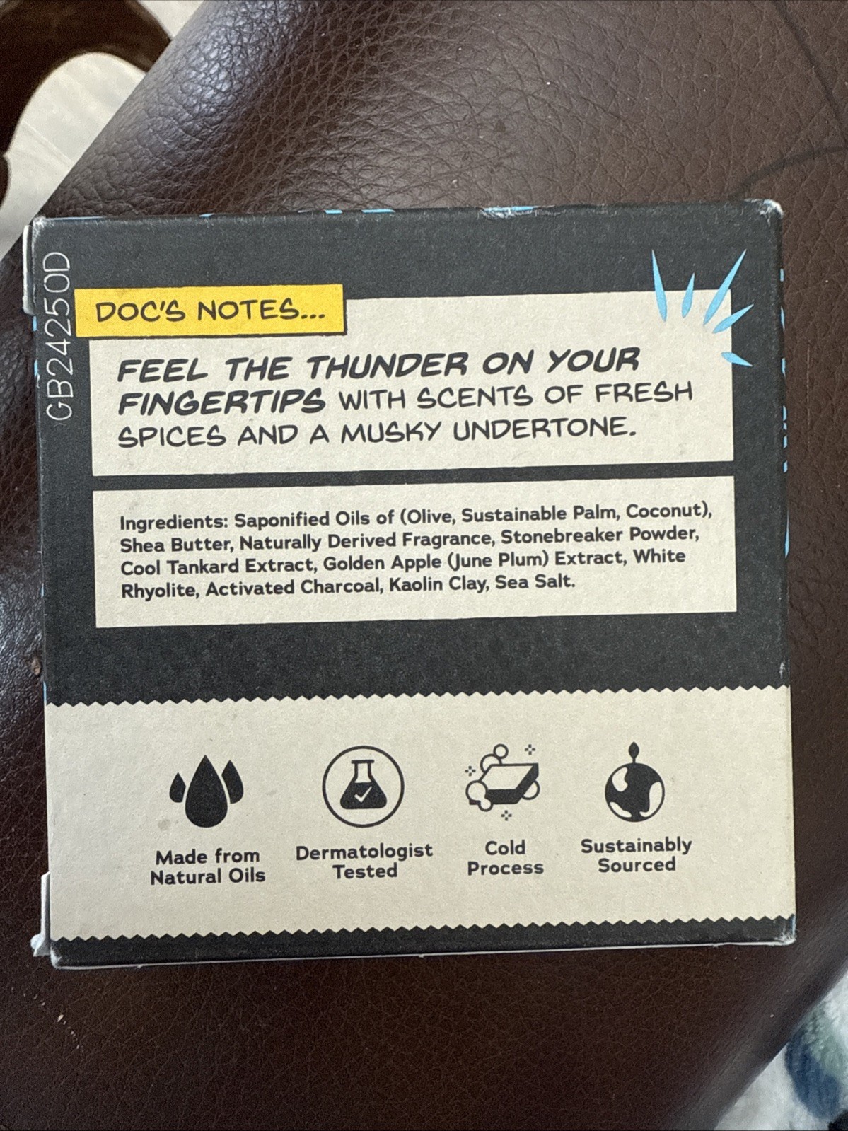Dr. Squatch Divine Storm Thor Limited Edition Natural Soap Marvel Avengers