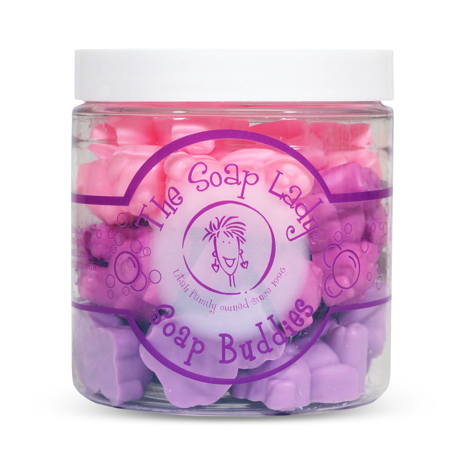 The Soap Lady Soap Buddies – Soap-On-The-Go – 5.5oz Jar – Perfect for Kids