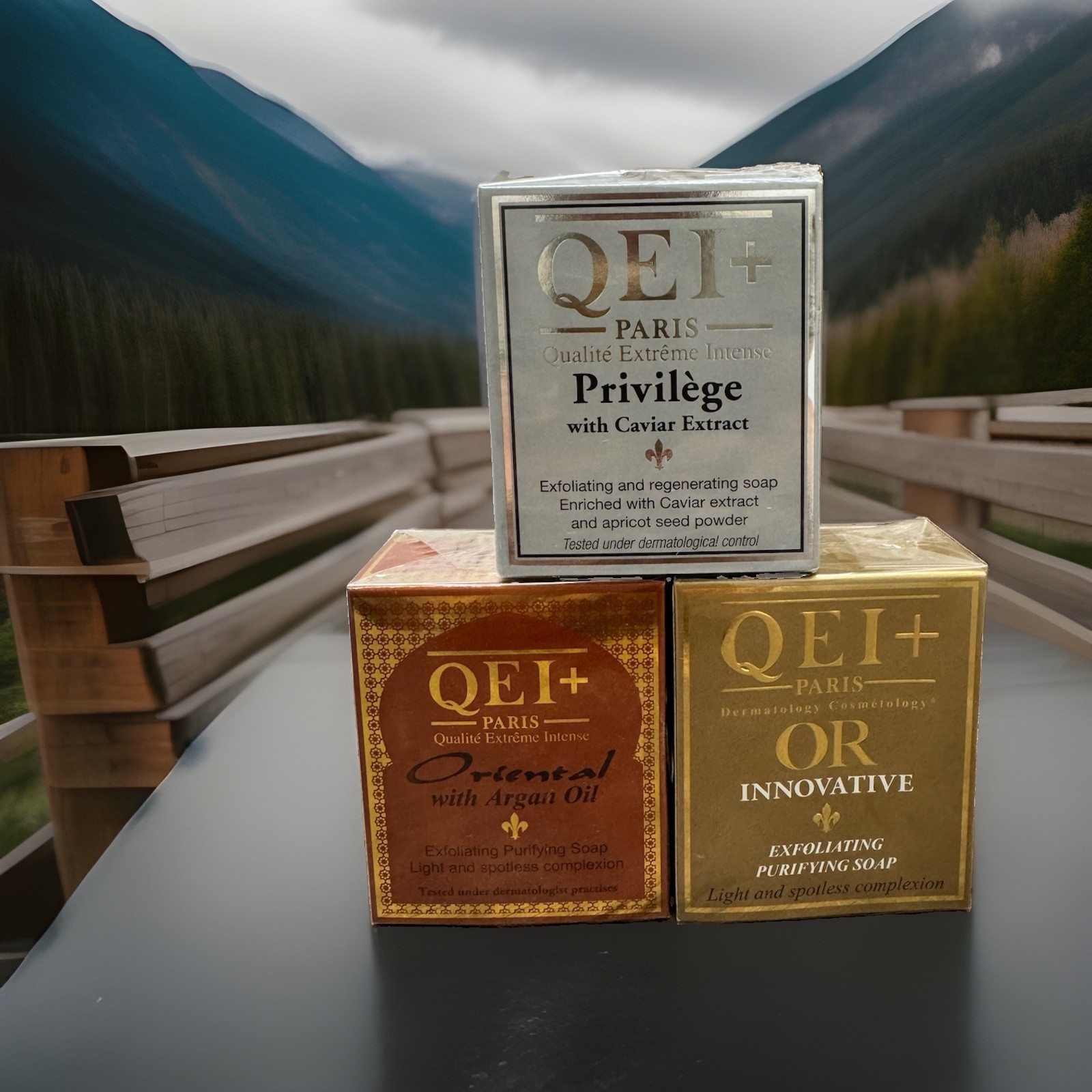 [Pack Of 3] QEI+ Paris Soap: Oriental OR Privilège, 200g Each
