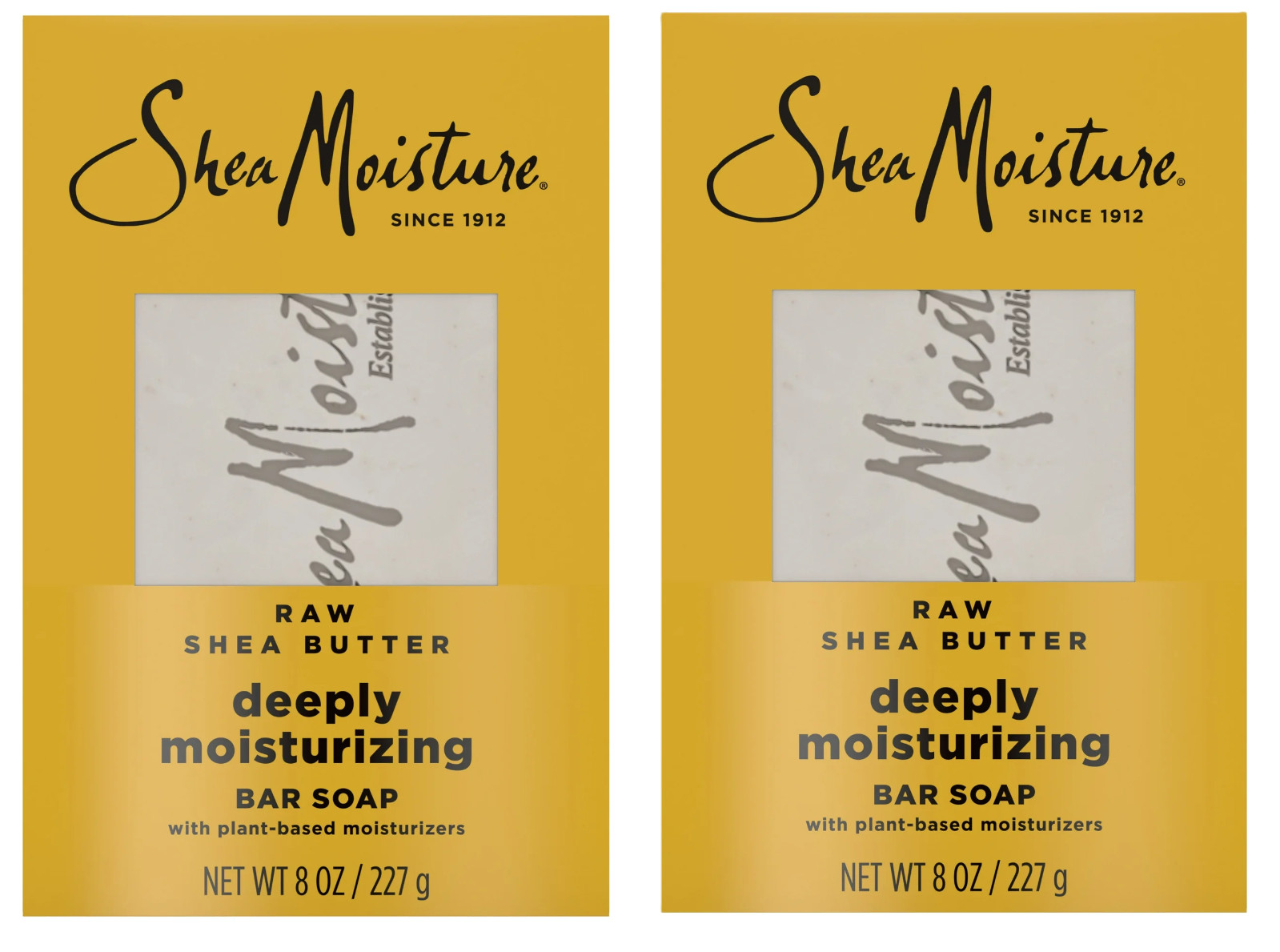 ( Pack of 2 ) SheaMoisture Bar Soap Raw Shea Butter Moisturizing Bar Soap, 8 oz