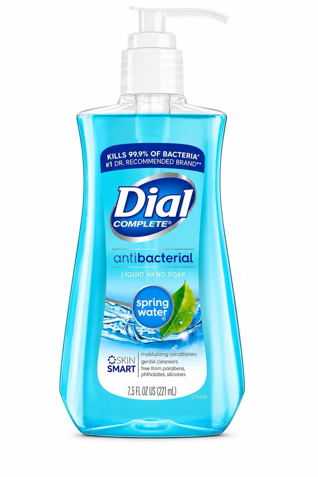 2 Pack Dial Complete Antibacterial Liquid Hand Soap Spring Water 7.5 oz New