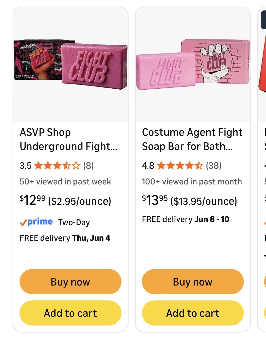 FIGHT CLUB SOAP BAR Official • V/GF / – Hand Made. Memorabilia Tyler Durden