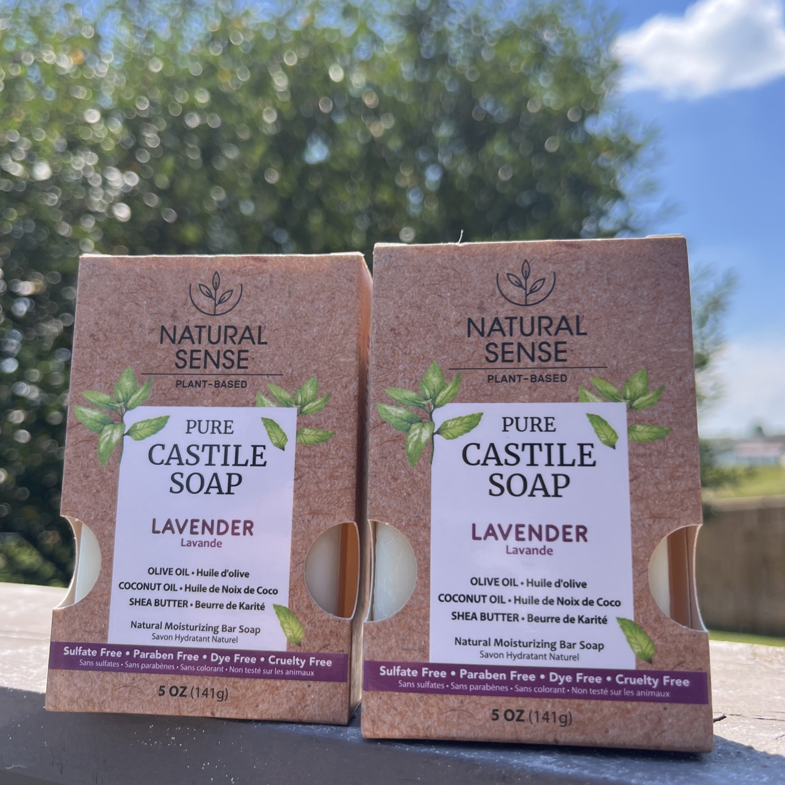 Natural Sense 4 Pack Pure Castile Lavender Soap 5oz Plant Based Yuka 98/100