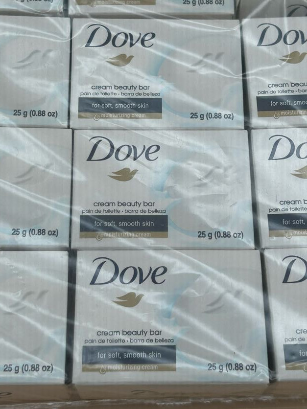 Dove Cream Beauty Bar Travel Size Soap .88 oz each 12 PACK Moisturizing Classic