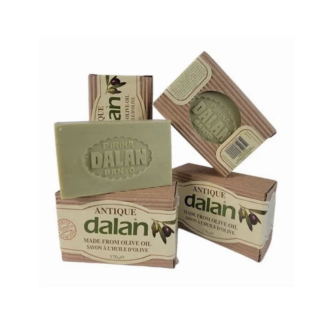 Dalan Antique Olive Oil Bar Soap 100% Natural 170 g/6 oz Vegan