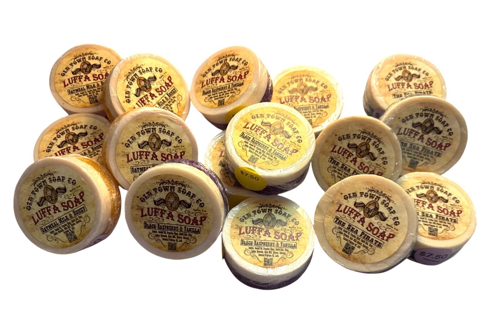 Old Town Soap Co. Luffa Soap One 5 Oz Handmade Bar From Natural Ingredients